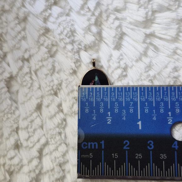 Vintage 14k Gold Onyx Sailboat Pendant - Picture 10 of 10